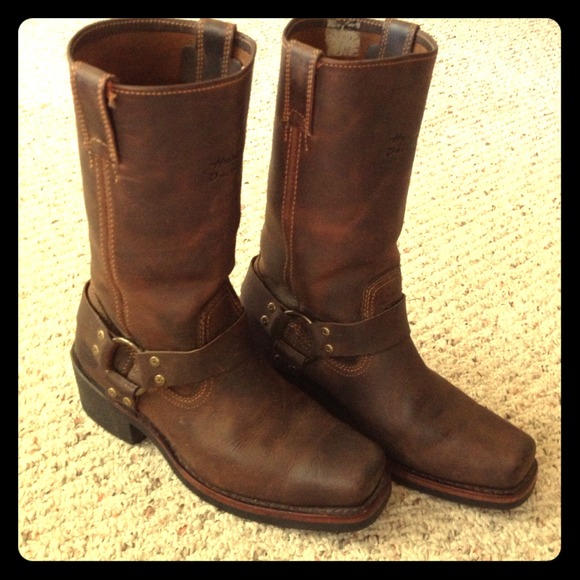 💯Authentic Leather Harley Davidson Boots