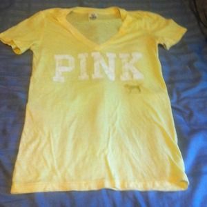 Yellow pink shirt