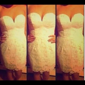 White lace dress!!(: