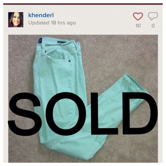 Mint Skinny Jeans