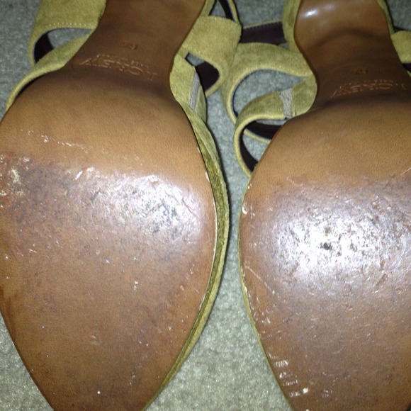 SOLD J.Crew Collins Suede Peep toes Sz. 6.5 - Picture 3 of 4