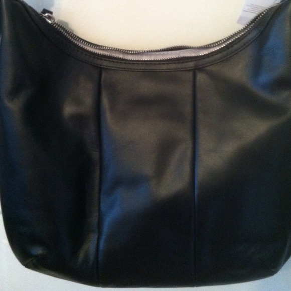 SOLD!! Coach Kristin Woven Leather Black - Picture 3 of 4
