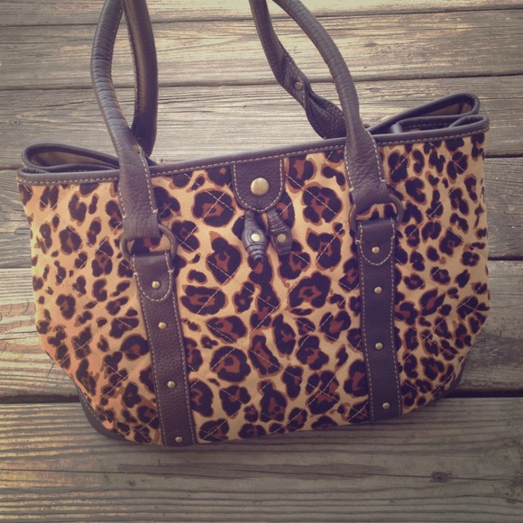 J. Crew J Crew Quilted Leopard Satchel Handbag!