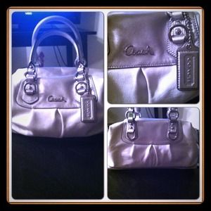 BUNDLE coach purse and white bow shirt