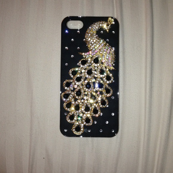 Black Peacock iPhone 5 Case