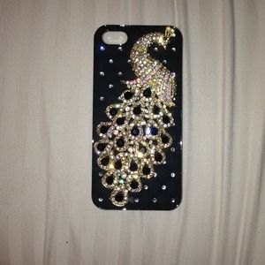 Black Peacock iPhone 5 Case