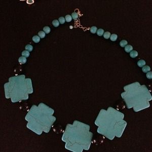 Turquoise stone necklace