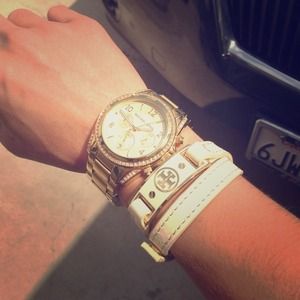 Tory Burch Enamel ID Double Wrap Bracelet