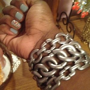 💚Silver Chain Link Stretch Bracelet