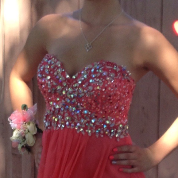 Cinderella coral prom dress🎀 - Picture 3 of 3