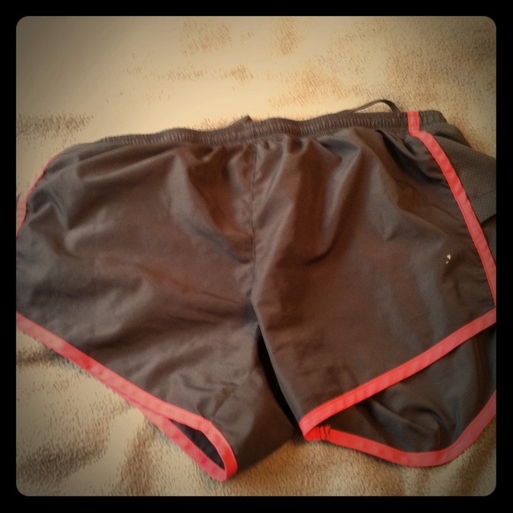 RESERVED Aerie gray and coral running shorts
