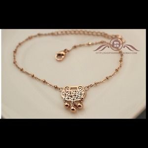 :Rose Gold Ankle Bracelet