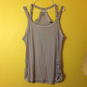 Rouched lavender tank