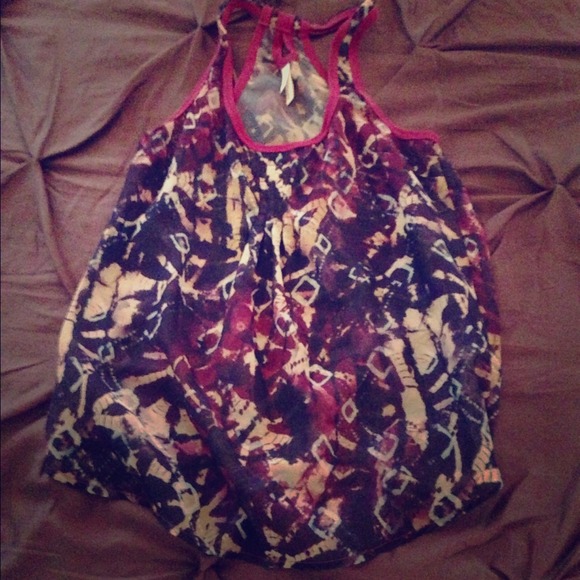 Purple Floral abstract top