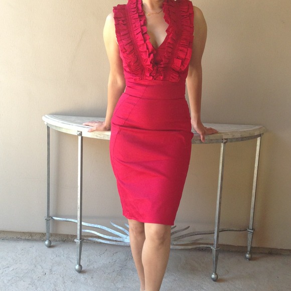 👠On HOLD👠Ted Baker Blood Red Cocktail Dress