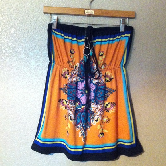 Summertime orange halter top