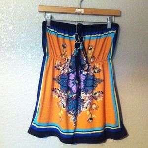 Summertime orange halter top