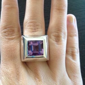 Authentic amethyst ring SS