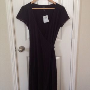 Price reduced! Esprit wrap  dark brown dress
