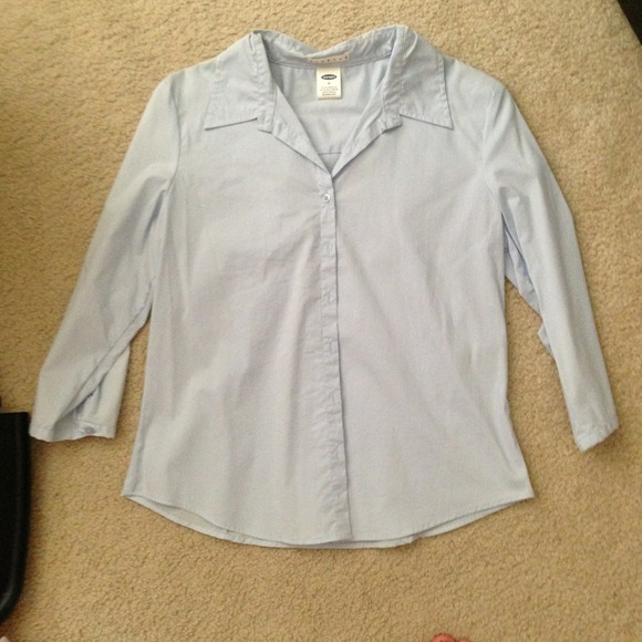 Cute light blue button up dress shirt