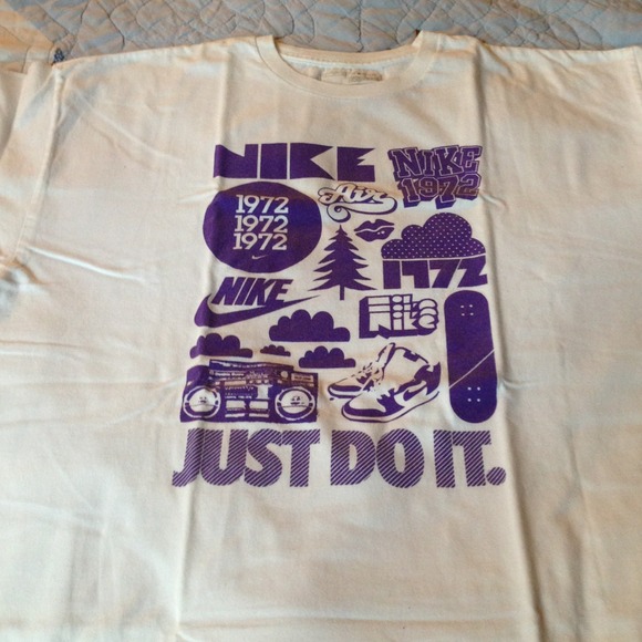 White/Purple Nike T-Shirt