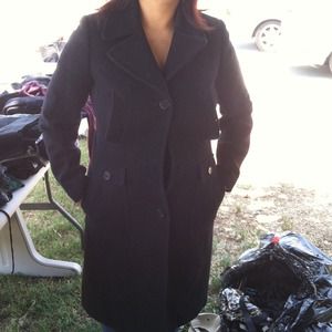 Jcrew full length coat 70 wool 10 cashmere.