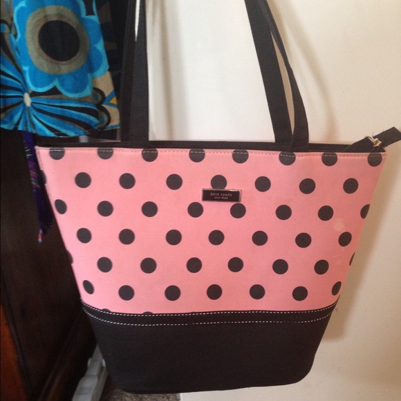 Sold! Inspired pink and black polka dot purse!