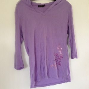 Seven jeans lavender hoodie