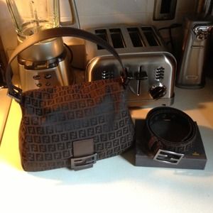 🚨SOLD🚨 Fendi Zucchino Mama Bag.