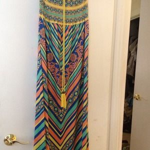 LOWERED PRICE!! Flying Tomato Strapless maxi dress