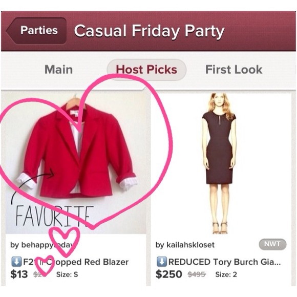 ❌SOLD❌ F21 || Cropped Red Blazer - Picture 4 of 4