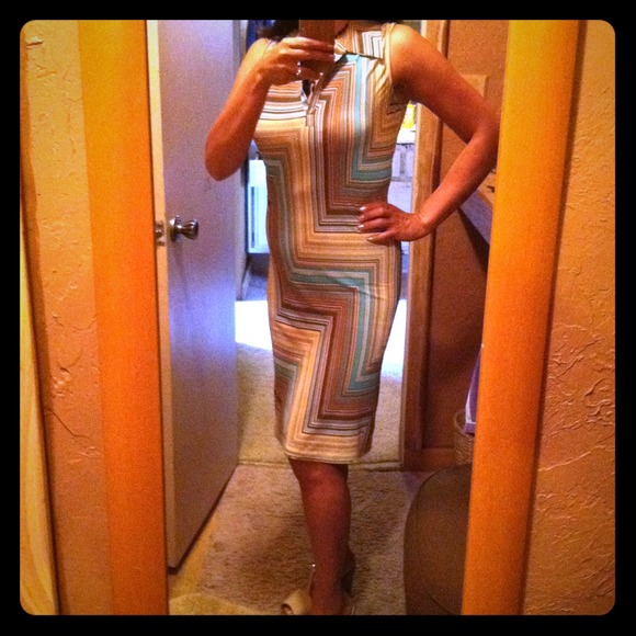 Retro striped dress