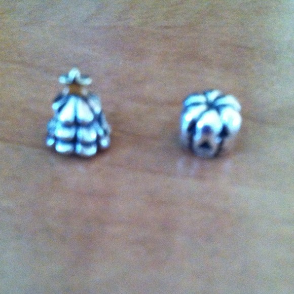 Pandora Pumpkin and Christmas Tree Charms SOLD