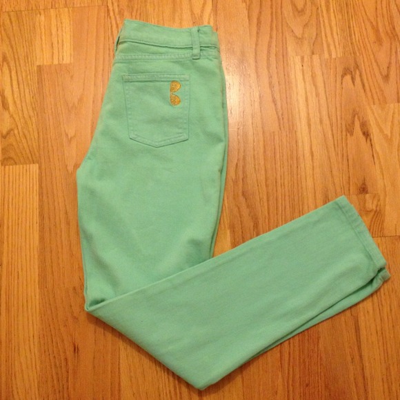 SOLD!! Max Rich Mint Skinny Jeans - Picture 2 of 4