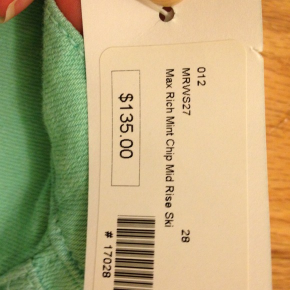 SOLD!! Max Rich Mint Skinny Jeans - Picture 4 of 4