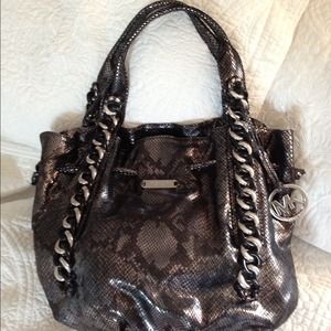 AUTHENTIC MICHAEL KORS PYTHON EMBOSSED