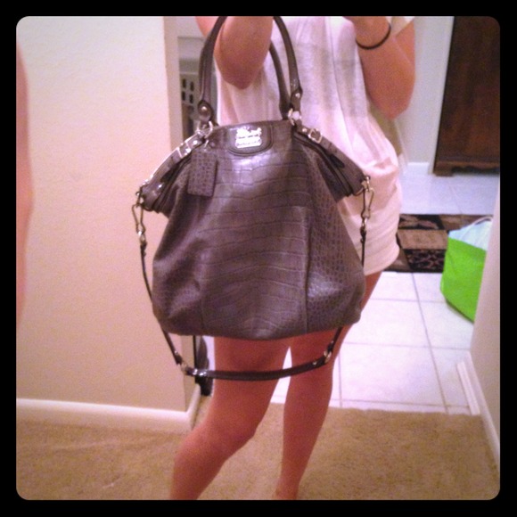 Croc leather coach bag!