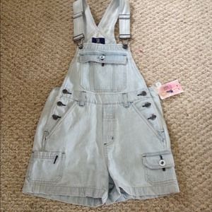 Denim Romper/overalls. NWT.