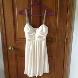 Bubble cream  formal dress