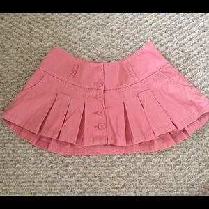 Hollister blush pink pleated mini skirt. Size 3.