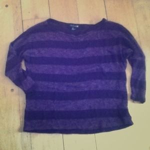 Purple Striped Forever 21 sweater