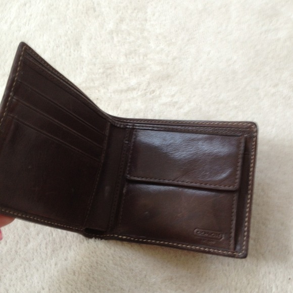 Bundle coach wallet and brown dress
