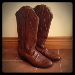 Dan Post Leather Cowboy Boots