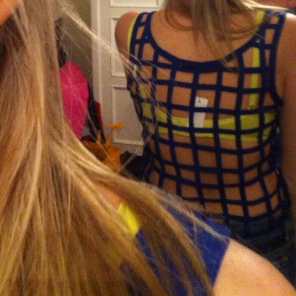 ❌SOLD❌NEW Royal Blue Cutout Top - Picture 4 of 4