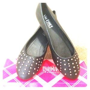 Black studded flats (other sizes available)