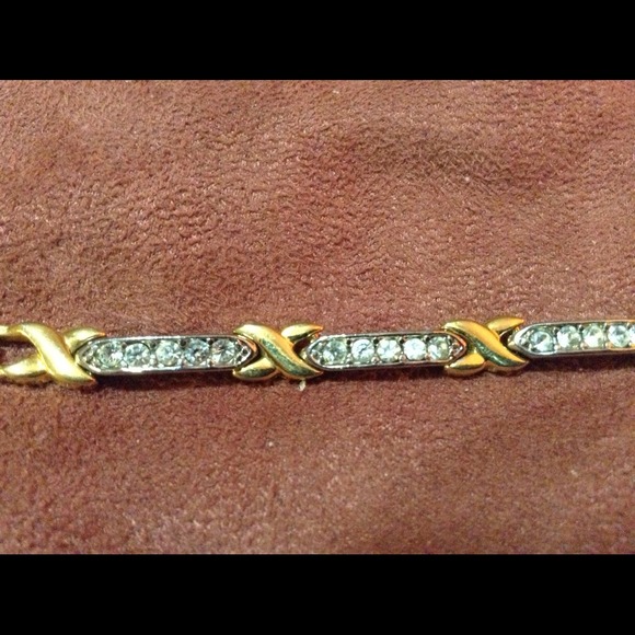 Silver and gold bracelet