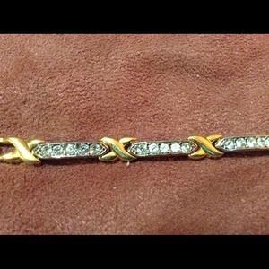 Silver and gold bracelet