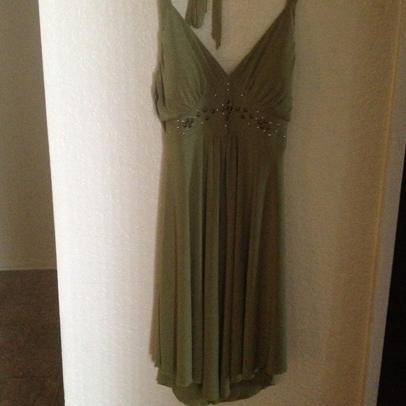 Money green dress