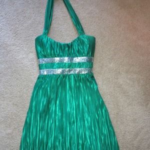 Sassy and Satin Evening dress.