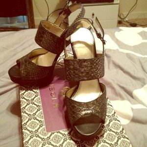 Exotic high - healed snakeskin